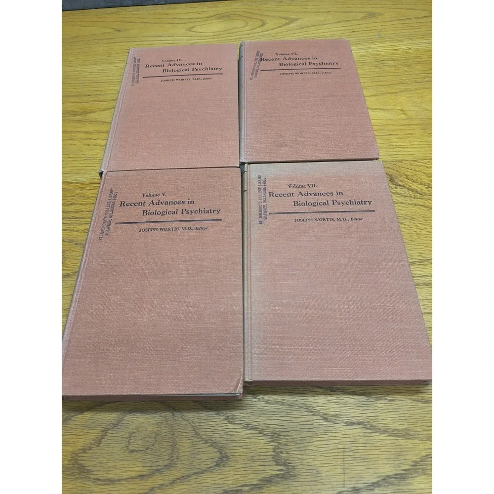 Joseph WORTIS Recent Advances in‎ Biological Psychiatry Volumes 4, 5, 6 & 7